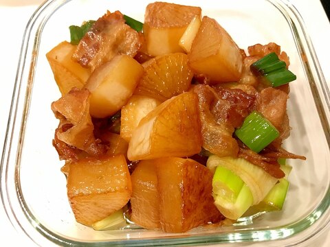 大根と豚バラの甘辛煮